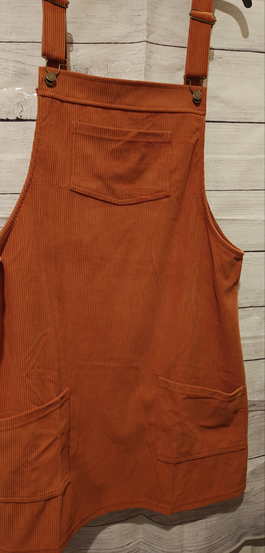 Orange Overall Dress
