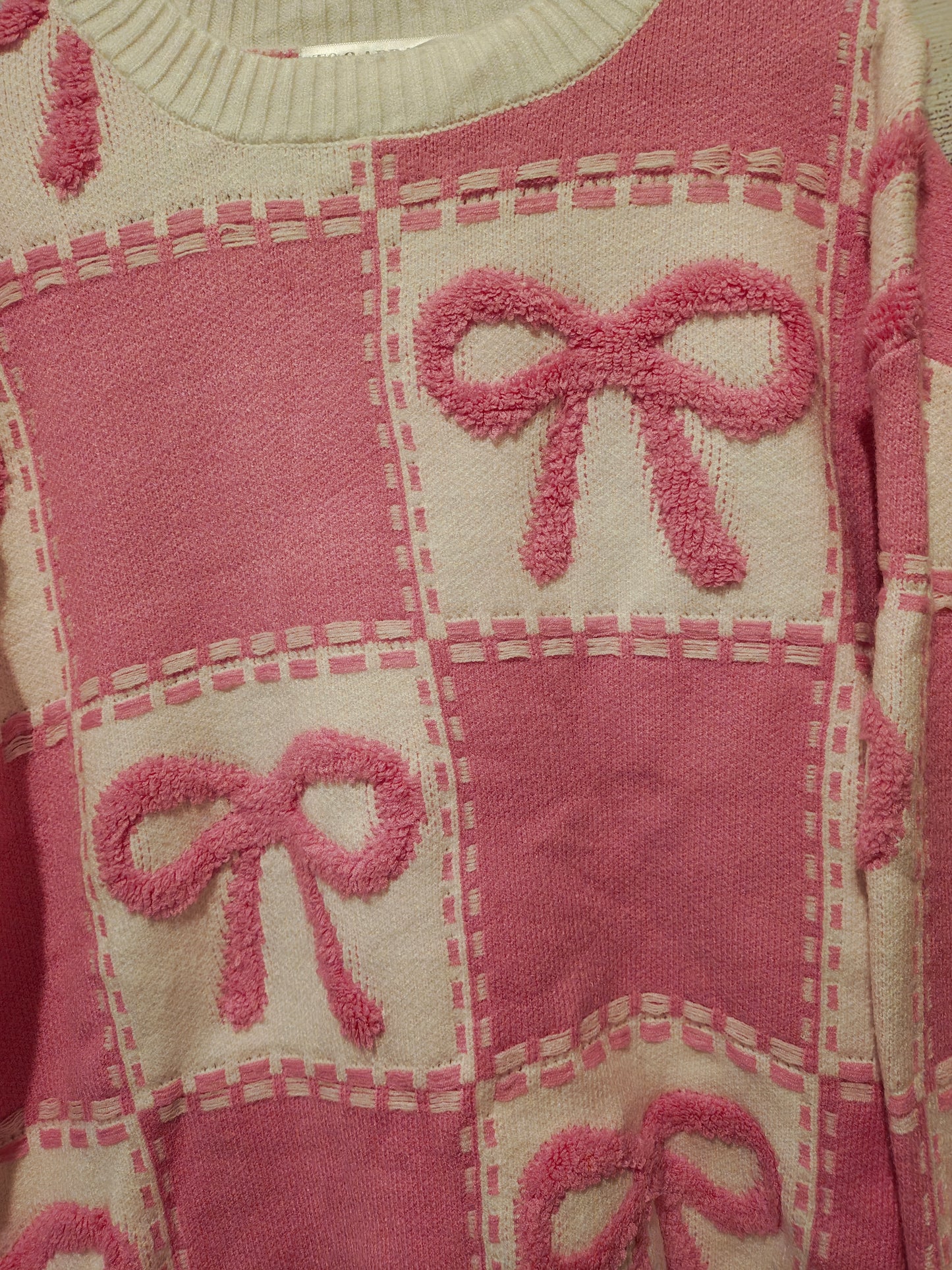 Pink Bow Sweater